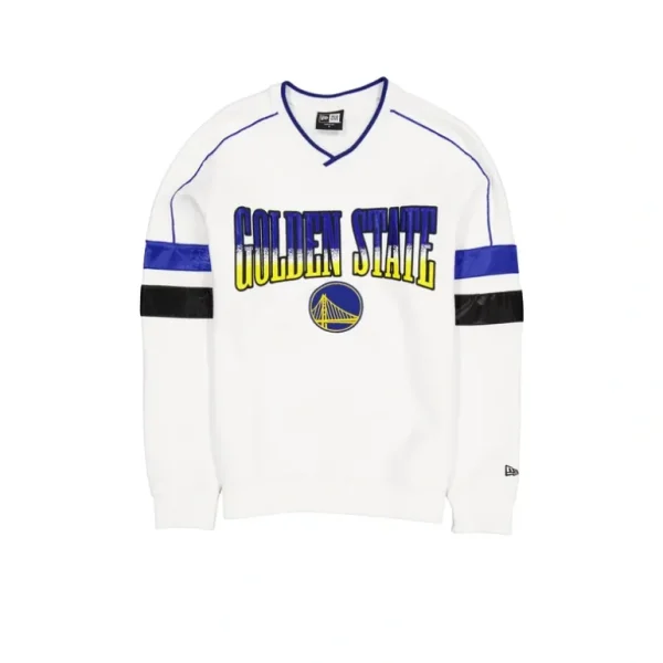 Clearance Golden State Warriors Sport Classics White Crewneck - KTGCaps - Baseball caps for various teams, purchased online at a discount