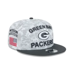 Flash Sale Green Bay Packers 2024 Salute to Service 9FIFTY Snapback Hat - KTGCaps - Baseball caps for various teams, purchased online at a discount