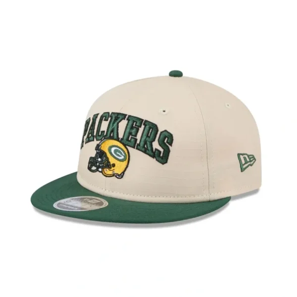 Fashion Green Bay Packers Historic Helmet Retro Crown 9FIFTY Snapback Hat - KTGCaps - Baseball caps for various teams, purchased online at a discount