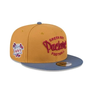 Flash Sale Green Bay Packers Panama Tan 9FIFTY Snapback Hat - KTGCaps - Baseball caps for various teams, purchased online at a discount