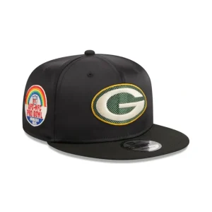 Fashion Green Bay Packers Satin 9FIFTY Snapback Hat - KTGCaps - Baseball caps for various teams, purchased online at a discount