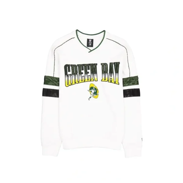 Shop Green Bay Packers Sport Classics White Crewneck - KTGCaps - Baseball caps for various teams, purchased online at a discount