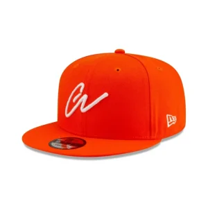 Clearance Greg Lauren Orange 9FIFTY Snapback Hat - KTGCaps - Baseball caps for various teams, purchased online at a discount