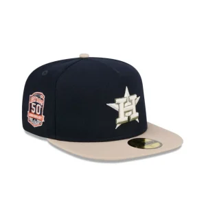 Clearance Houston Astros Canvas 59FIFTY AFrame Fitted Hat - KTGCaps - Baseball caps for various teams, purchased online at a discount