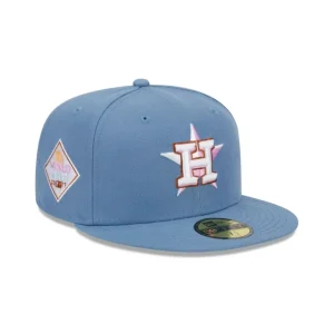 Clearance Houston Astros Color Pack Faded Blue 59FIFTY Fitted Hat - KTGCaps - Baseball caps for various teams, purchased online at a discount