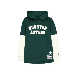 Clearance Houston Astros Dark Green Logo Select Hooded TShirt - KTGCaps - Baseball caps for various teams, purchased online at a discount