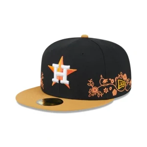 Discount Houston Astros Floral Vine 59FIFTY Fitted Hat - KTGCaps - Baseball caps for various teams, purchased online at a discount