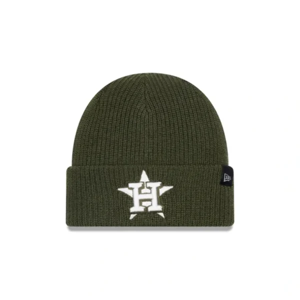 Discount Houston Astros Green Merino Wool Knit Beanie - KTGCaps - Baseball caps for various teams, purchased online at a discount