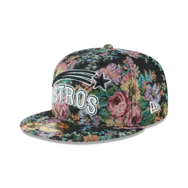 Fashion Houston Astros Jacquard Pattern 59FIFTY Fitted Hat - KTGCaps - Baseball caps for various teams, purchased online at a discount