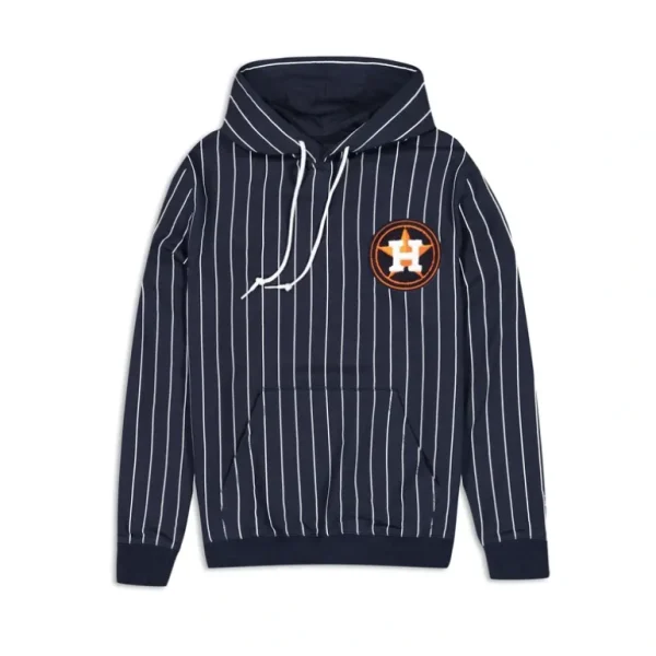 Fashion Houston Astros Logo Select Pinstripe Hoodie - KTGCaps - Baseball caps for various teams, purchased online at a discount