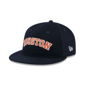 Clearance Houston Astros Melton Wool Retro Crown 9FIFTY Adjustable Hat - KTGCaps - Baseball caps for various teams, purchased online at a discount