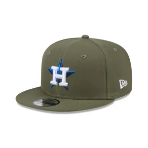 Fashion Houston Astros Olive 9FIFTY Snapback Hat - KTGCaps - Baseball caps for various teams, purchased online at a discount