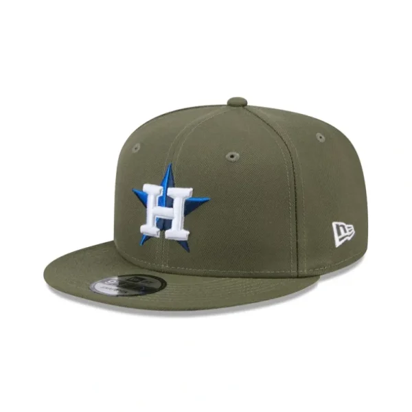 Fashion Houston Astros Olive 9FIFTY Snapback Hat - KTGCaps - Baseball caps for various teams, purchased online at a discount