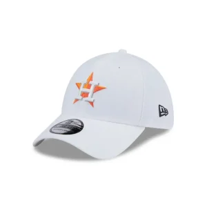 Fashion Houston Astros Optic White 39THIRTY Stretch Fit Hat - KTGCaps - Baseball caps for various teams, purchased online at a discount