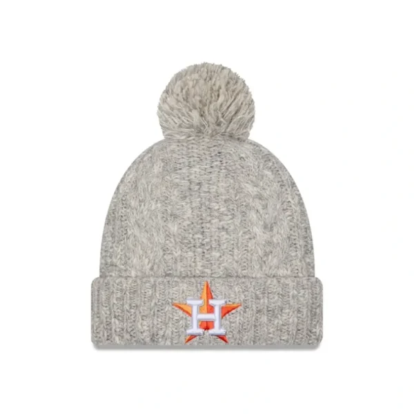 Hot Houston Astros Shimmer Pom Knit Hat - KTGCaps - Baseball caps for various teams, purchased online at a discount