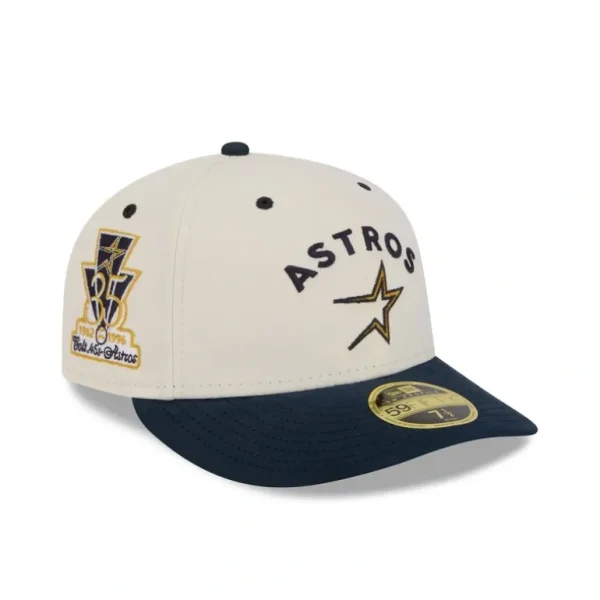 Discount Houston Astros Vintage Stack Low Profile 59FIFTY Fitted Hat - KTGCaps - Baseball caps for various teams, purchased online at a discount