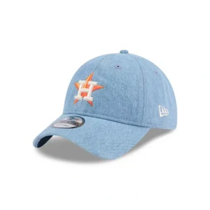 Clearance Houston Astros Washed Denim 9TWENTY Adjustable Hat - KTGCaps - Baseball caps for various teams, purchased online at a discount