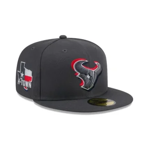 Clearance Houston Texans 2024 Draft Gray 59FIFTY Fitted Hat - KTGCaps - Baseball caps for various teams, purchased online at a discount