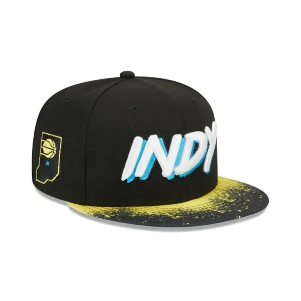 Flash Sale Indiana Pacers 2023 City Edition 59FIFTY Fitted Hat - KTGCaps - Baseball caps for various teams, purchased online at a discount