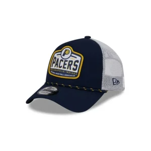 Flash Sale Indiana Pacers 2024 Rally Drive 9FORTY AFrame Trucker Hat - KTGCaps - Baseball caps for various teams, purchased online at a discount