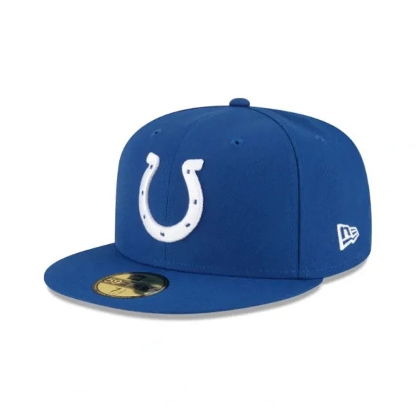 Discount Indianapolis Colts Basic Blue 59FIFTY Fitted Hat - KTGCaps - Baseball caps for various teams, purchased online at a discount