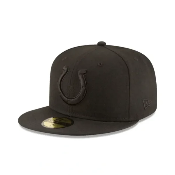 Flash Sale Indianapolis Colts Black On Black 59FIFTY Fitted Hat - KTGCaps - Baseball caps for various teams, purchased online at a discount