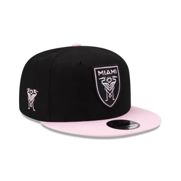Discount Inter Miami Basic Crest 9FIFTY Snapback Hat - KTGCaps - Baseball caps for various teams, purchased online at a discount