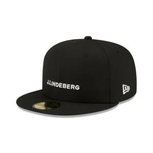 Fashion J Lindeberg Black 59FIFTY Fitted Hat - KTGCaps - Baseball caps for various teams, purchased online at a discount