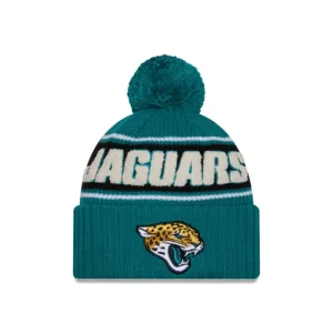 Flash Sale Jacksonville Jaguars 2024 Cold Weather Sport Pom Knit Hat - KTGCaps - Baseball caps for various teams, purchased online at a discount