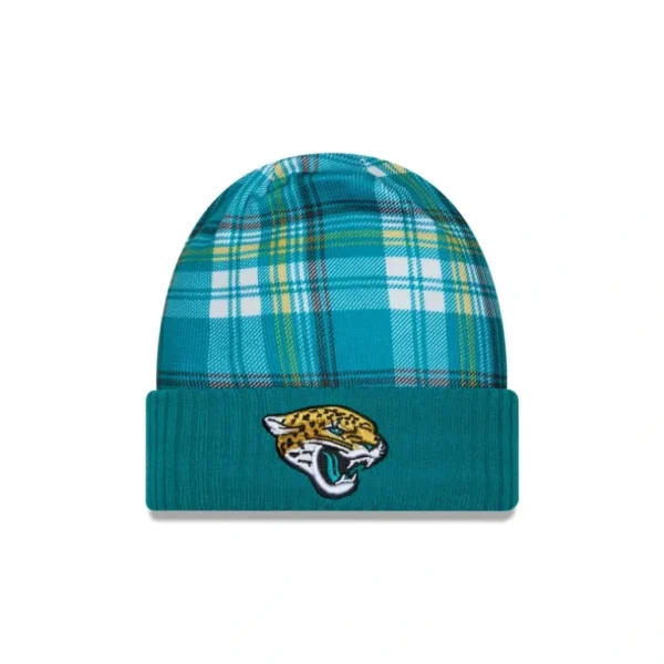 Clearance Jacksonville Jaguars 2024 Cold Weather Statement Knit Beanie - KTGCaps - Baseball caps for various teams, purchased online at a discount