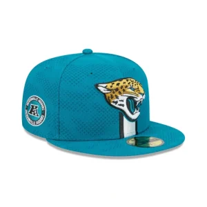 Discount Jacksonville Jaguars 2024 Sideline 59FIFTY Fitted Hat - KTGCaps - Baseball caps for various teams, purchased online at a discount