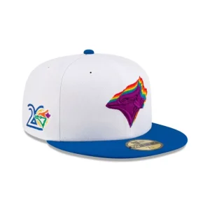 Outlet Just Caps Kaleidoscope Toronto Blue Jays 59FIFTY Fitted Hat - KTGCaps - Baseball caps for various teams, purchased online at a discount