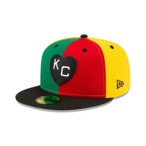 Outlet Just Caps Negro League Kansas City Monarchs 59FIFTY Fitted Hat - KTGCaps - Baseball caps for various teams, purchased online at a discount