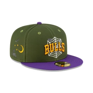 Clearance Just Caps Spider Web Chicago Bulls 59FIFTY Fitted Hat - KTGCaps - Baseball caps for various teams, purchased online at a discount