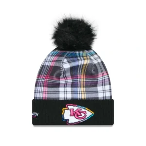 Flash Sale Kansas City Chiefs 2024 Crucial Catch Womens Pom Knit Hat - KTGCaps - Baseball caps for various teams, purchased online at a discount