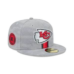 Fashion Kansas City Chiefs 2024 Sideline Gray 59FIFTY Fitted Hat - KTGCaps - Baseball caps for various teams, purchased online at a discount