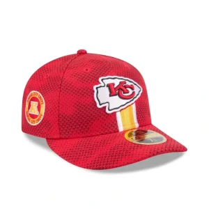 Outlet Kansas City Chiefs 2024 Sideline Low Profile 59FIFTY Fitted Hat - KTGCaps - Baseball caps for various teams, purchased online at a discount