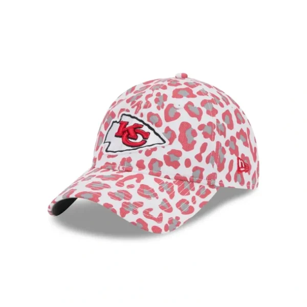 Discount Kansas City Chiefs Active Animal Print Womens 9TWENTY Adjustable Hat - KTGCaps - Baseball caps for various teams, purchased online at a discount