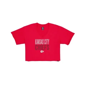 Fashion Kansas City Chiefs Active Womens VNeck TShirt - KTGCaps - Baseball caps for various teams, purchased online at a discount