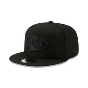 Flash Sale Kansas City Chiefs Basic Black On Black 9FIFTY Snapback Hat - KTGCaps - Baseball caps for various teams, purchased online at a discount