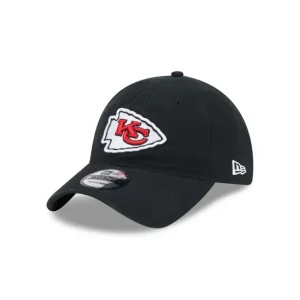 Fashion Kansas City Chiefs Black 9TWENTY Adjustable Hat - KTGCaps - Baseball caps for various teams, purchased online at a discount