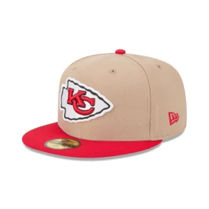 Online Kansas City Chiefs Camel 59FIFTY Fitted Hat - KTGCaps - Baseball caps for various teams, purchased online at a discount