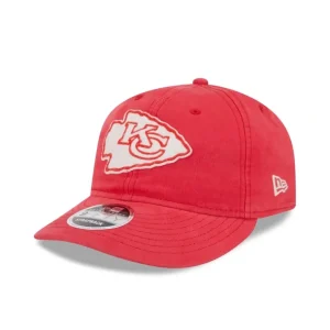 Discount Kansas City Chiefs Canvas Felt Retro Crown 9FIFTY Adjustable Hat - KTGCaps - Baseball caps for various teams, purchased online at a discount