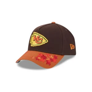 Online Kansas City Chiefs Fall Foliage 9FORTY AFrame Snapback Hat - KTGCaps - Baseball caps for various teams, purchased online at a discount