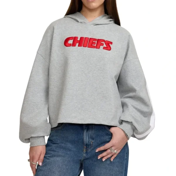 Online Kansas City Chiefs Gray Logo Select Womens Hoodie - KTGCaps - Baseball caps for various teams, purchased online at a discount