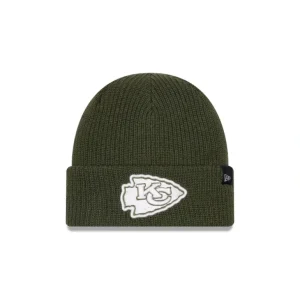 Fashion Kansas City Chiefs Green Merino Wool Knit Beanie - KTGCaps - Baseball caps for various teams, purchased online at a discount