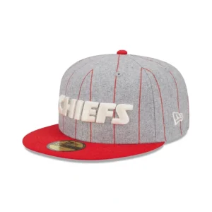 Online Kansas City Chiefs Heather Pinstripe 59FIFTY Fitted Hat - KTGCaps - Baseball caps for various teams, purchased online at a discount