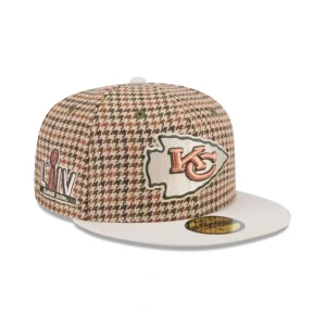 Online Kansas City Chiefs Houndstooth 59FIFTY Fitted Hat - KTGCaps - Baseball caps for various teams, purchased online at a discount