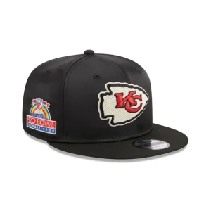 Flash Sale Kansas City Chiefs Satin 9FIFTY Snapback Hat - KTGCaps - Baseball caps for various teams, purchased online at a discount