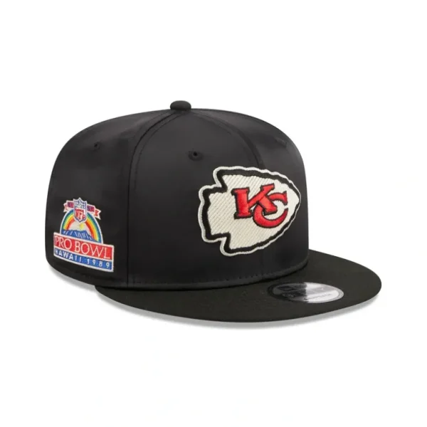 Flash Sale Kansas City Chiefs Satin 9FIFTY Snapback Hat - KTGCaps - Baseball caps for various teams, purchased online at a discount